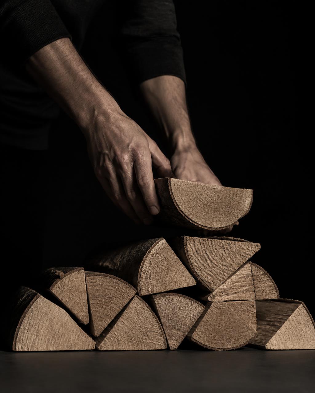 Holz für ein langes Feuer